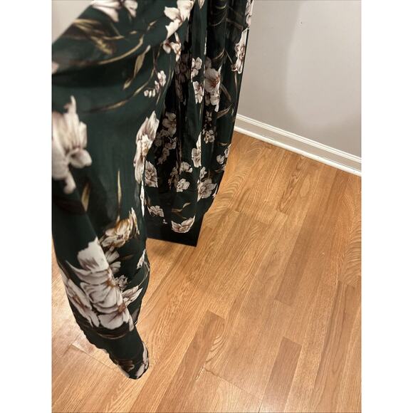 MiSC Elevated Basics Women Cap Long Sleeve V Neck Dress SM Belted Elastic Waist - Picture 4 of 14